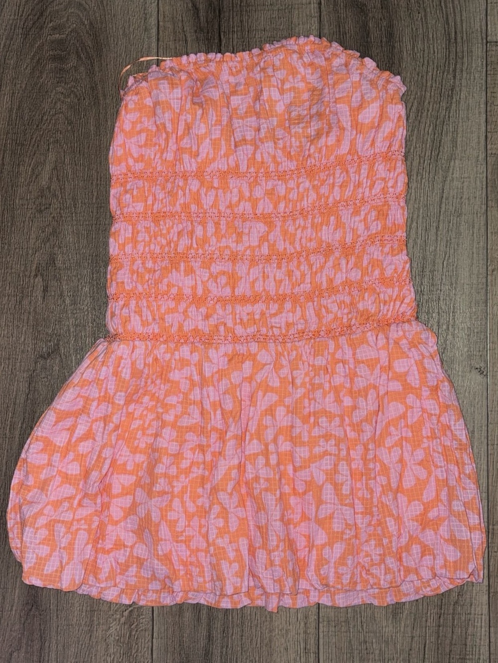NWOT: Free People:Size Large: Strapless Summer Dress